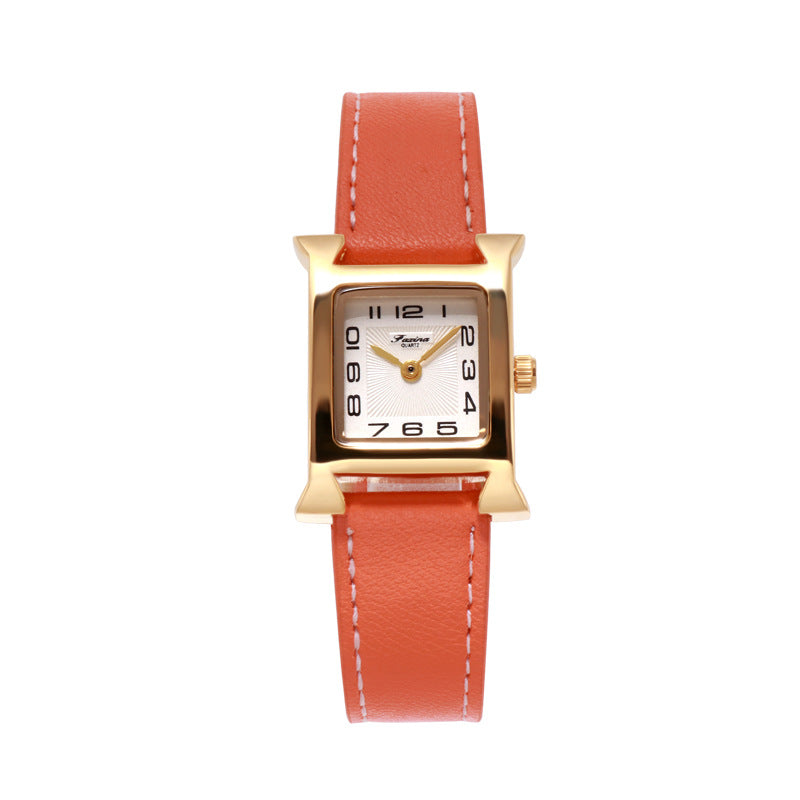 Fasina 2022 Casual Square Ladies Watch Bracelet Set Simple Belt Watch Women's Gift